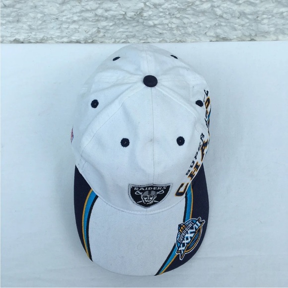 Vtg Rare Reebok NFl baseball cap superbowl 37 hat XXXVII 2003 - Oakland Raiders. - Picture 11 of 15